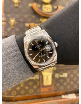 2022 ROLEX OYSTER PERPETUAL DATE REF 115200 BLACK DIAL 34MM AUTOMATIC WATCH