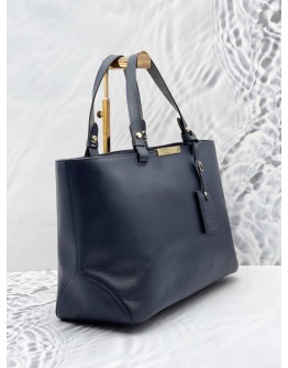 LONGCHAMP GRAINED CALFSKIN LEATHER TOTE BAG