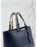 LONGCHAMP GRAINED CALFSKIN LEATHER TOTE BAG