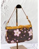 LOUIS VUITTON x TAKASHI MURAKAMI CHERRY BLOSSOM MONOGRAM CANVAS POCHETTE MINI SHOULDER BAG