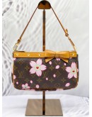 LOUIS VUITTON x TAKASHI MURAKAMI CHERRY BLOSSOM MONOGRAM CANVAS POCHETTE MINI SHOULDER BAG