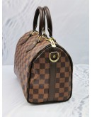 LOUIS VUITTON SPEEDY BANDOULIERE 25 DAMIER EBENE CANVAS BAG