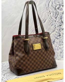 LOUIS VUITTON HAMPSTEAD MM DAMIER EBENE CANVAS BAG