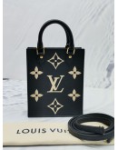 LOUIS VUITTON PETIT SAC PLAT MONOGRAM EMPREINTE LEATHER BAG 