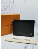 LOUIS VUITTON POCHETTE VOYAGE LEATHER CLUTCH