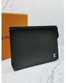 LOUIS VUITTON POCHETTE VOYAGE LEATHER CLUTCH