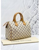 LOUIS VUITTON SPEEDY 25 DAMIER AZUR CANVAS BAG