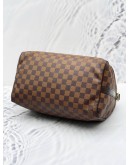 LOUIS VUITTON SPEEDY BANDOULIERE 30 DAMIER EBENE CANVAS BAG