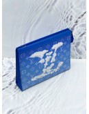 (RAYA SALE) LOUIS VUITTON POCHETTE VOYAGE MM MONOGRAM CLOUDS CANVAS CLUTCH