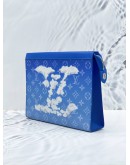 (RAYA SALE) LOUIS VUITTON POCHETTE VOYAGE MM MONOGRAM CLOUDS CANVAS CLUTCH