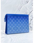 (RAYA SALE) LOUIS VUITTON POCHETTE VOYAGE MM MONOGRAM CLOUDS CANVAS CLUTCH