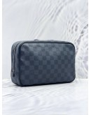 (RAYA SALE) LOUIS VUITTON AMERICA’S CUP DAMIER GRAPHITE CANVAS CLUTCH