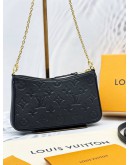 (RAYA SALE) LOUIS VUITTON EASY POUCH ON STRAP EMBOSSED MONOGRAM EMPREINTE LEATHER  BAG -FULL SET-