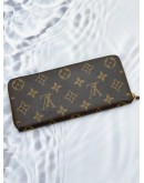 (RAYA SALE) LOUIS VUITTON CLEMENCE MONOGRAM CANVAS LONG ZIPPY WALLET 