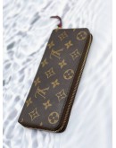 (RAYA SALE) LOUIS VUITTON CLEMENCE MONOGRAM CANVAS LONG ZIPPY WALLET 