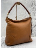 MASSIMO DUTTI PEBBLED LEATHER HOBO SHOULDER BAG 