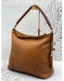 MASSIMO DUTTI PEBBLED LEATHER HOBO SHOULDER BAG 