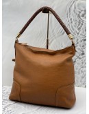 MASSIMO DUTTI PEBBLED LEATHER HOBO SHOULDER BAG 