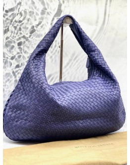 (LIKE NEW) BOTTEGA VANETA WOMAN BOSTON BAG LIGHT PURPLE 