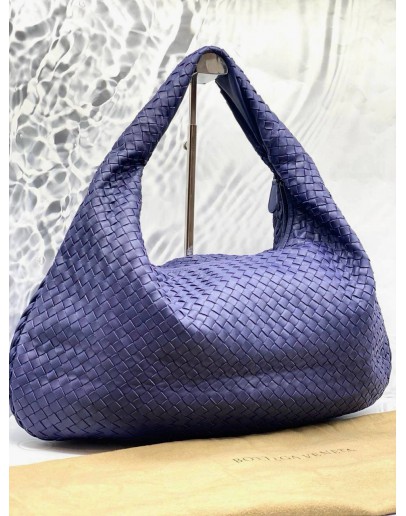 (LIKE NEW) BOTTEGA VANETA WOMAN BOSTON BAG LIGHT PURPLE 