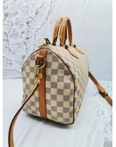 LOUIS VUITTON SPEEDY BANDOULIERE 30 DAMIER AZUR CANVAS BAG