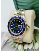 ROLEX SUBMARINER DATE BLUE DIAL REF16613 WATCH 40MM AUTOMATIC FULL SET