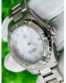 TAG HEUER AQUARACER MOTHER OF PEARL LADIES WATCH 35MM QUARTZ FULL SET