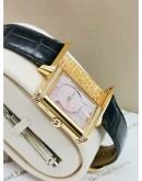 JAEGER-LE COULTRE GRANDE REVERSO 18K GOLD DIAMOND LADIES WATCH 40 X 24MM AUTOMATIC FULL SET