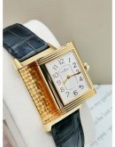 JAEGER-LE COULTRE GRANDE REVERSO 18K GOLD DIAMOND LADIES WATCH 40 X 24MM AUTOMATIC FULL SET