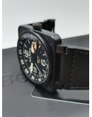 BELL & ROSS BR01-93 GMT UNISEX WATCH 46MM AUTOMATIC FULL SET