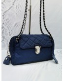 PRADA IBISCO QUILTED TESSUTO IMPUNTU CHAIN FLAP BAG