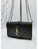 YSL SAINT LAURENT ENVELOPE CHAIN BAG FULL SET