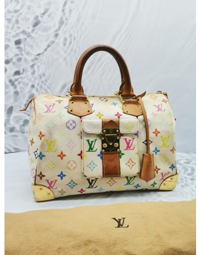 LOUIS VUITTON SPEEDY 30 MONOGRAM MULTICOLOR CANVAS BAG