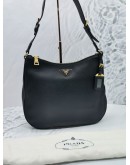 PRADA LEATHER SHOULDER BAG