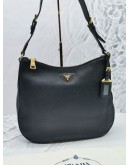 PRADA LEATHER SHOULDER BAG