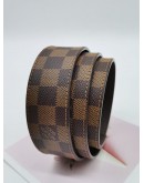 LOUIS VUITTON DAMIER EBENE BELT SIZE 95/34