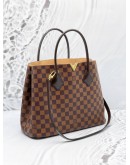 LOUIS VUITTON KENSINGTON V DAMIER EBENE CANVAS TOTE BAG FULL SET