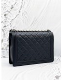 CHANEL LARGE BOY QUILTED CALFSKIN LEATHER FLAP BAG FULL SET