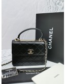 CHANEL TOP HANDLE FLAP BAG FULL SET