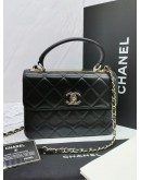 CHANEL TOP HANDLE FLAP BAG FULL SET