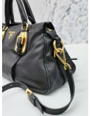 PRADA SOFT LEATHER TWO WAY BAG