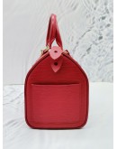 LOUIS VUITTON SPEEDY 25 RED EPI LEATHER 