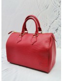 LOUIS VUITTON SPEEDY 25 RED EPI LEATHER 