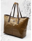 TOD'S COATED CANVAS TOTE BAG