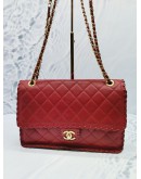 CHANEL LAMBSKIN LEATHER SINGLE FLAP CHAIN BAG