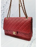 CHANEL LAMBSKIN LEATHER SINGLE FLAP CHAIN BAG