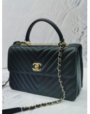 CHANEL TOP HANDLE FLAP BAG FULL SET