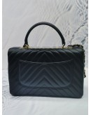 CHANEL TOP HANDLE FLAP BAG FULL SET