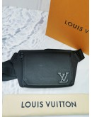 LOUIS VUITTON CROSSBODY BLACK LEATHER BAG FULL SET