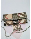 BURBERRY LONG WALLET WITH CHAIN FULL SET